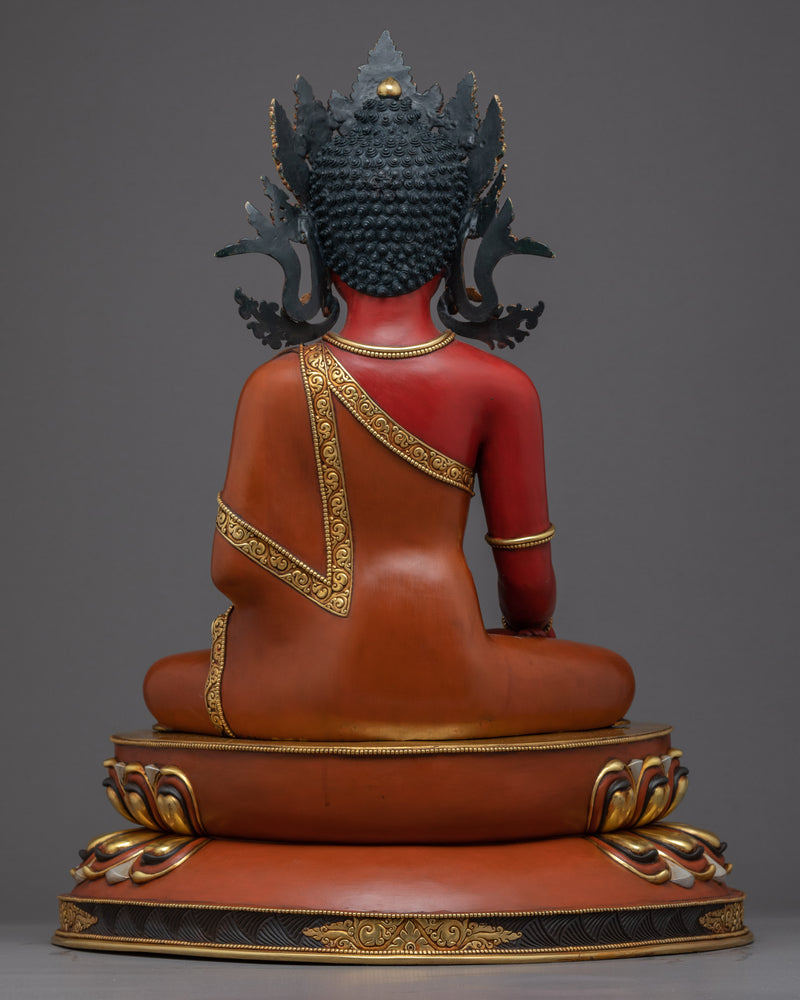 Crown Shakyamuni Buddha Sculpture | Rare Himalayan Art