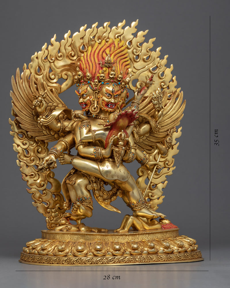 Vajrakilaya Yidam Statue | Buddhist Wrathful Deity