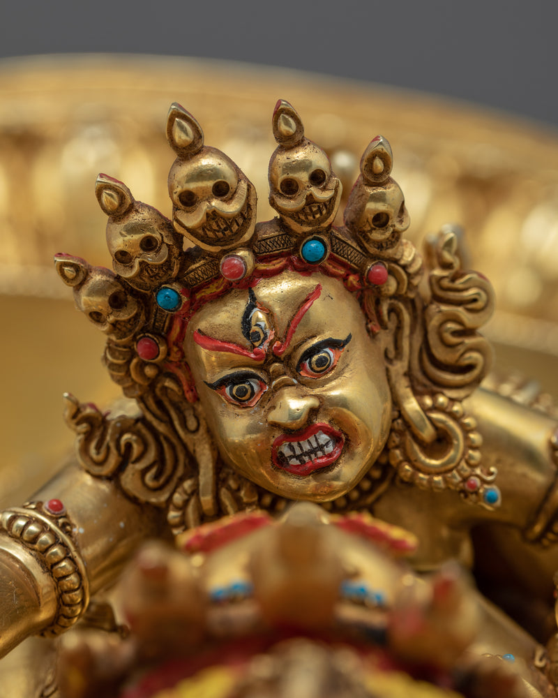 Vajrakilaya Yidam Statue | Buddhist Wrathful Deity