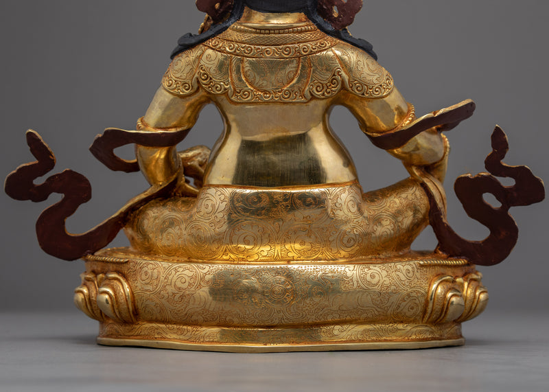 Dzambhala Gold Statue | Deity of Wealth and Prosperity