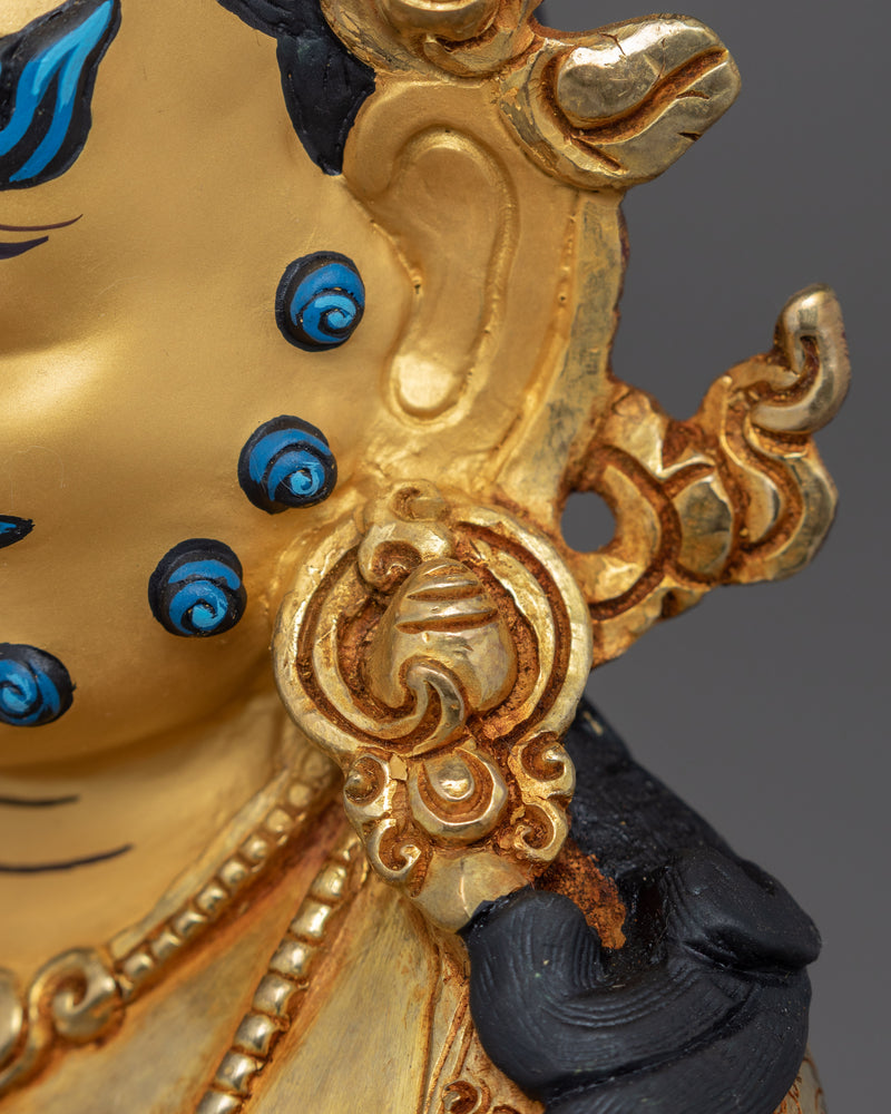 Dzambhala Gold Statue | Deity of Wealth and Prosperity