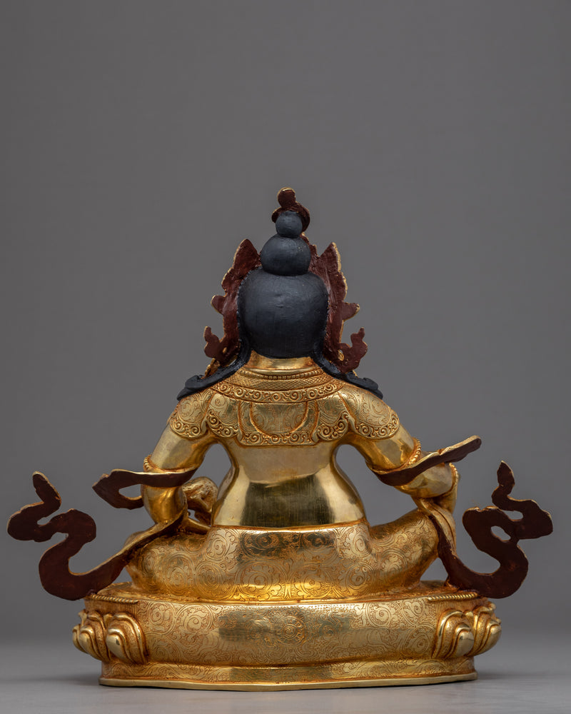 Dzambhala Gold Statue | Deity of Wealth and Prosperity