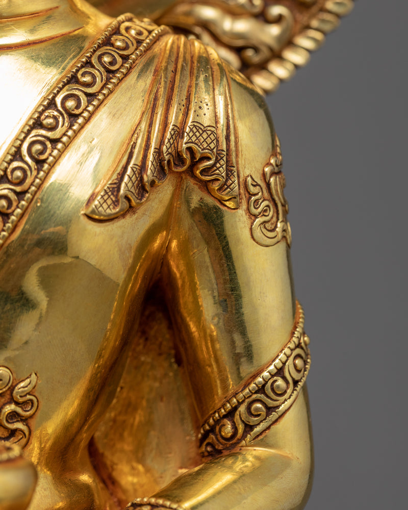 Siddhartha Buddha Gautama | Gold Plated Himalayan Art