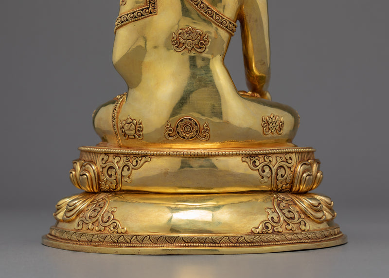 Siddhartha Buddha Gautama | Gold Plated Himalayan Art