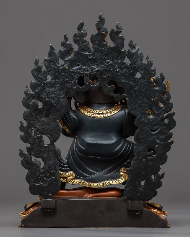 Mahakala Bernagchen Statue | Rare Gold Plated Sculpture