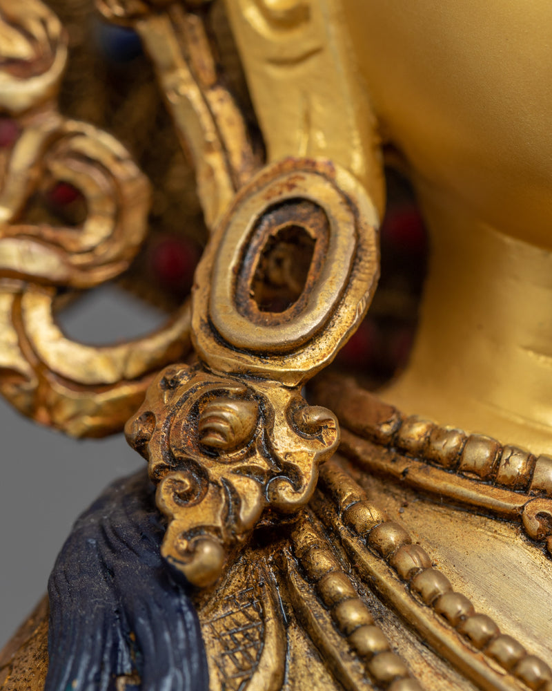 4 Arm Chenrezig Himalayan Sculpture | Traditional Tibetan Art