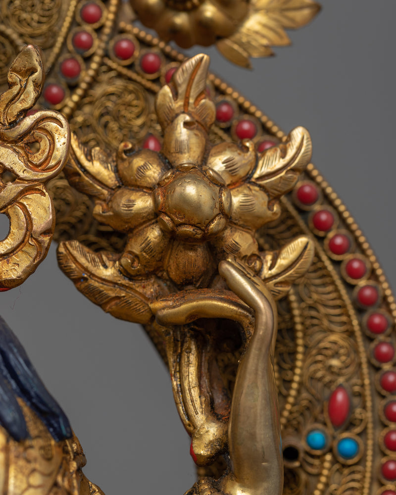 4 Arm Chenrezig Himalayan Sculpture | Traditional Tibetan Art