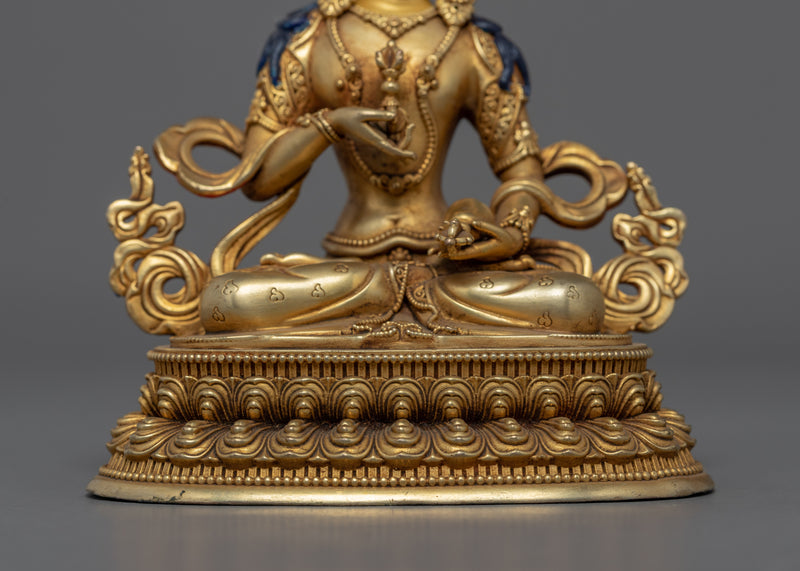 Vajrasattva Heruka Statue | Gold Plated Machine Molded Himalayan Art