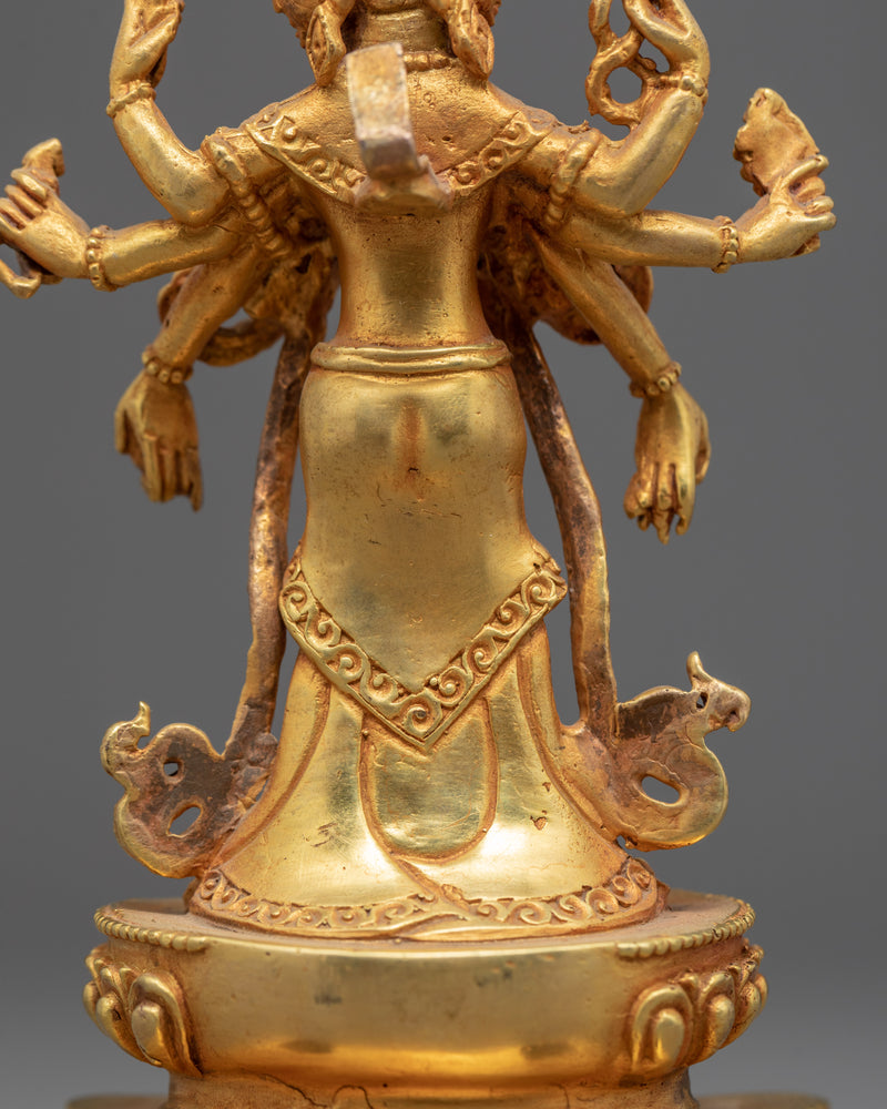 Small 1000 Armed Chenrezig Statue | Tibetan Himalayan Art