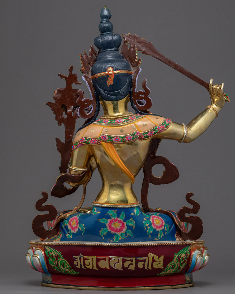 Buddha Manjushri Statue | Traditional Himalayan Art