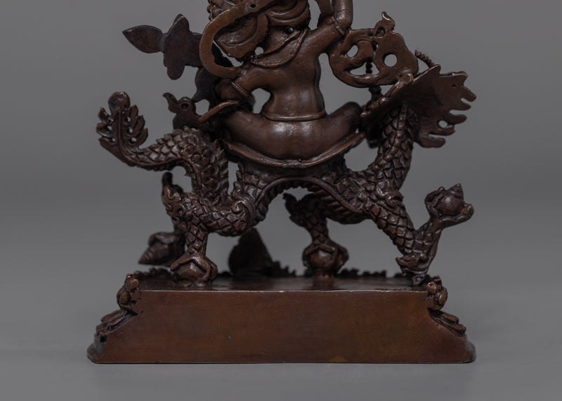 Small White Dzambhala Statue | Tibetan Himalayan Artwork