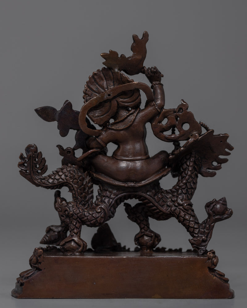 Small White Dzambhala Statue | Tibetan Himalayan Artwork