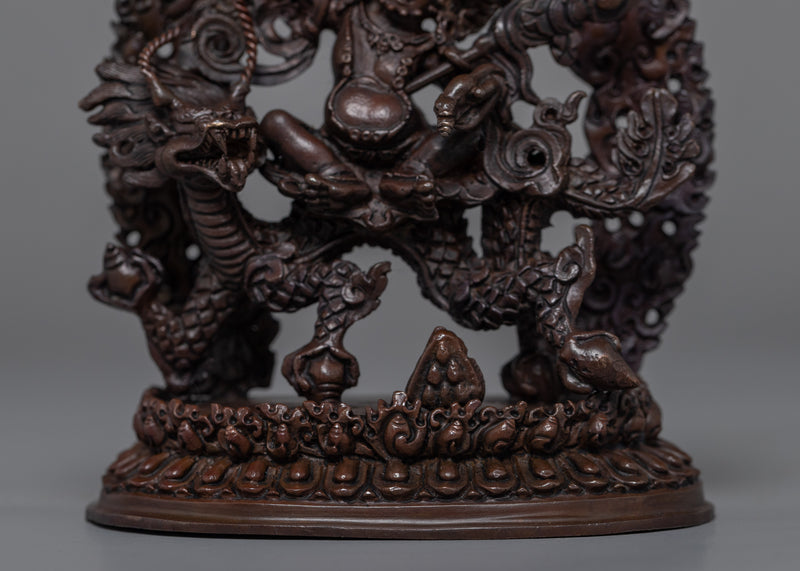 Small White Dzambhala Statue | Tibetan Himalayan Artwork