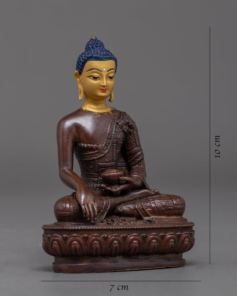 Mini Shakyamuni Buddha Statue | Traditional Buddhist sculpture