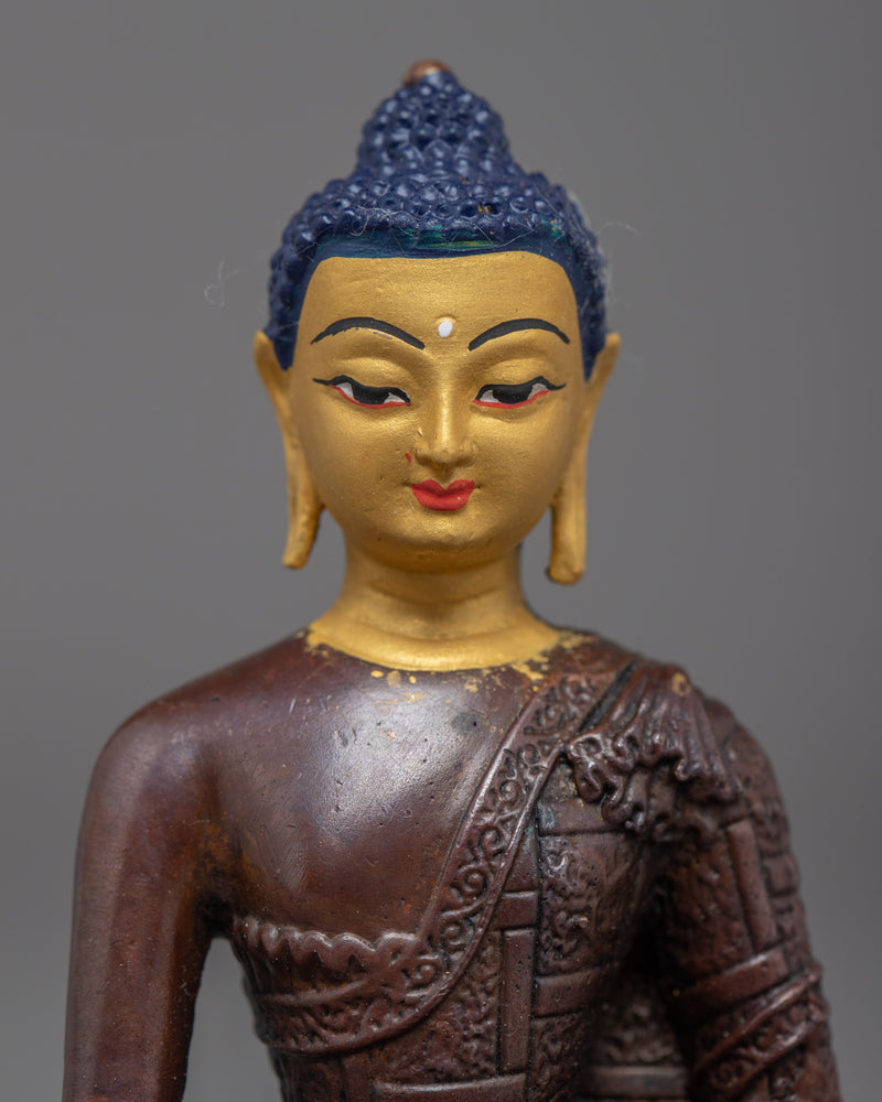 Mini Shakyamuni Buddha Statue | Traditional Buddhist sculpture