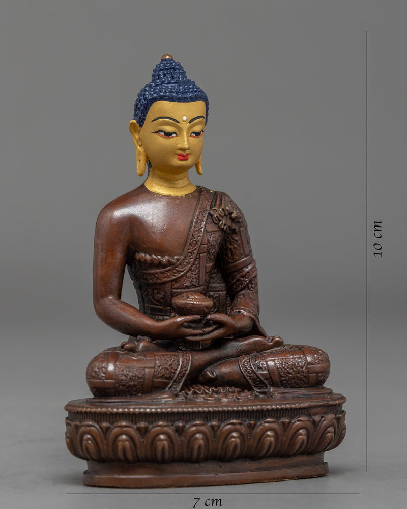 Mini Amitabha Buddha Statue | Traditional Himalayan Art Nepal