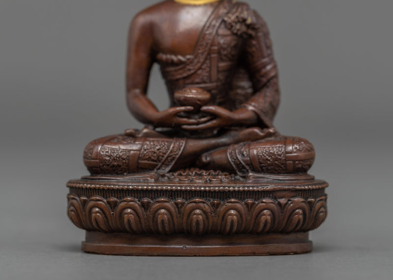 Mini Amitabha Buddha Statue | Traditional Himalayan Art Nepal