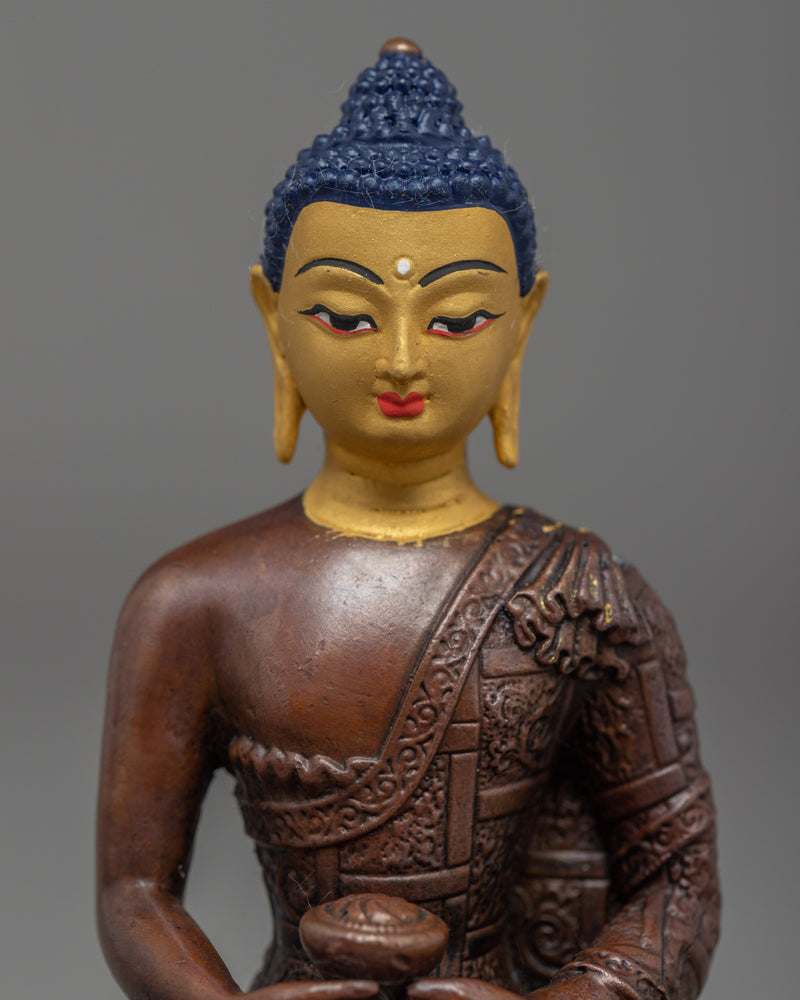 Mini Amitabha Buddha Statue | Traditional Himalayan Art Nepal