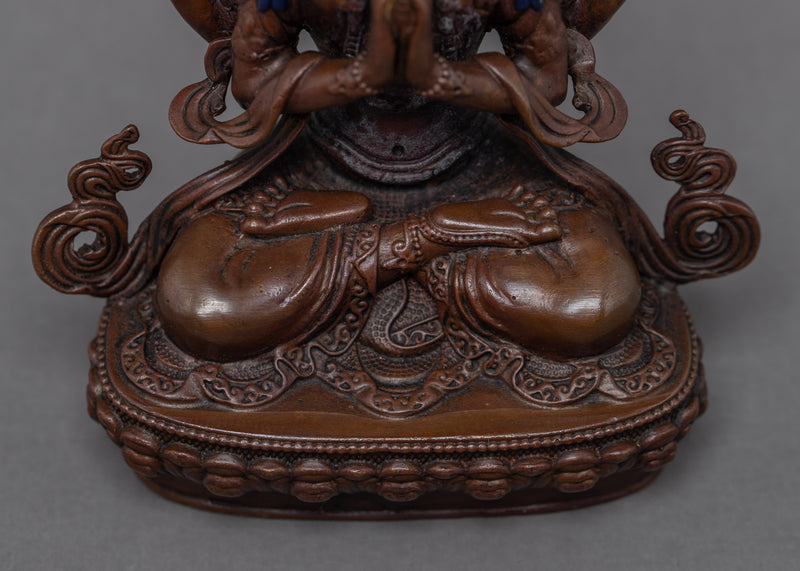 Miniature Chenrezig Statue | Compassionate Bodhisattva