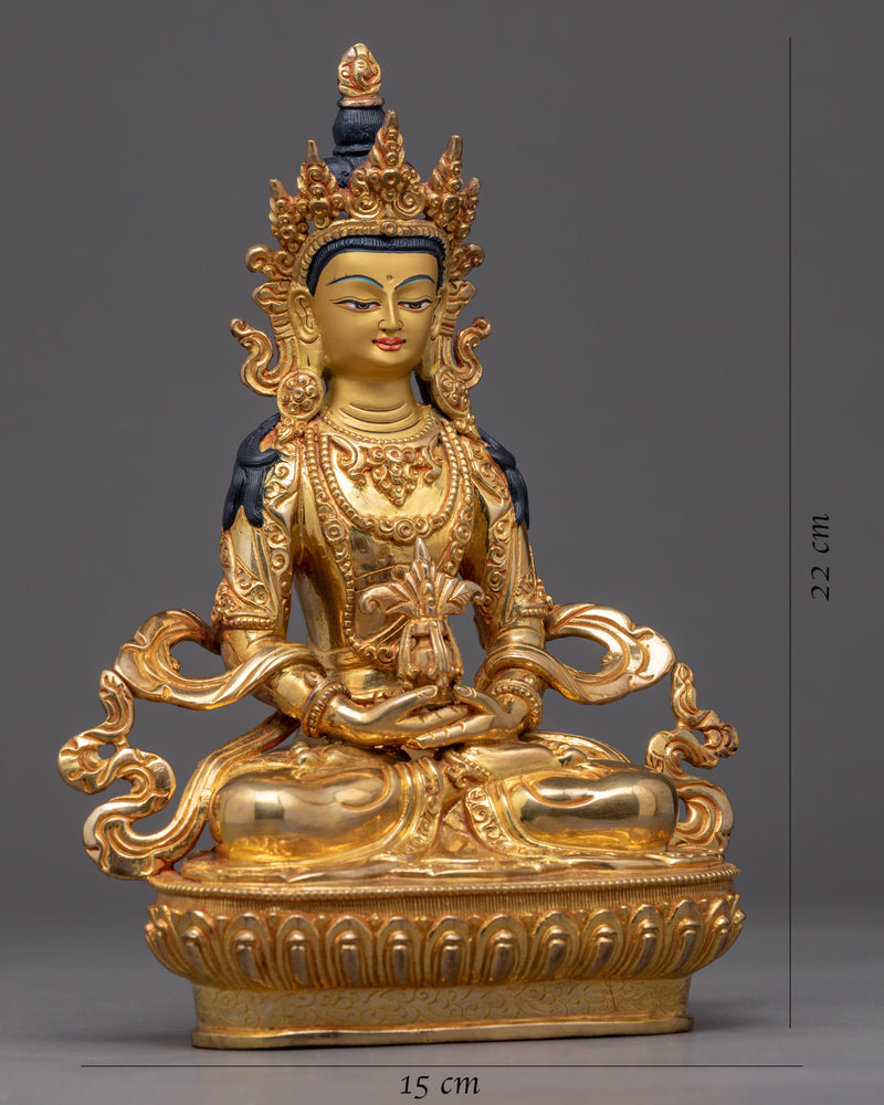 Amitayus Statue | Hand-Crafted Tibetan Buddha Sculpture