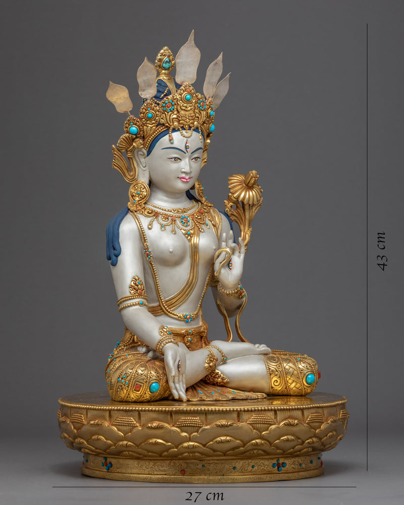 White Tara Statue Art | Himalayan Fine Art of Nepal