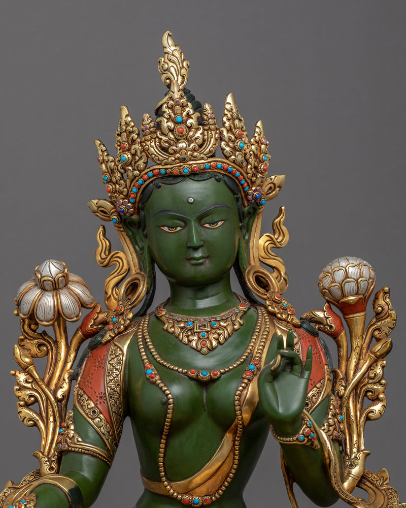 Buddha Art Green Tara Statue | Mother Tara Statue