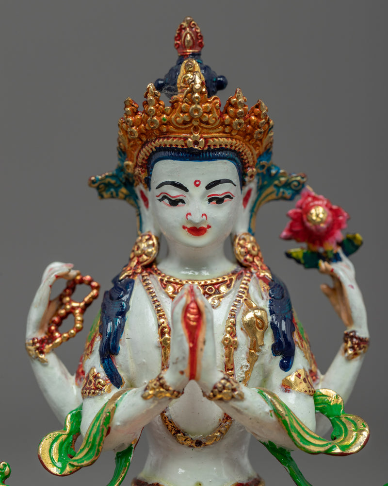 Mini Statue of Chenrezig | Boddhisattva of Compassion