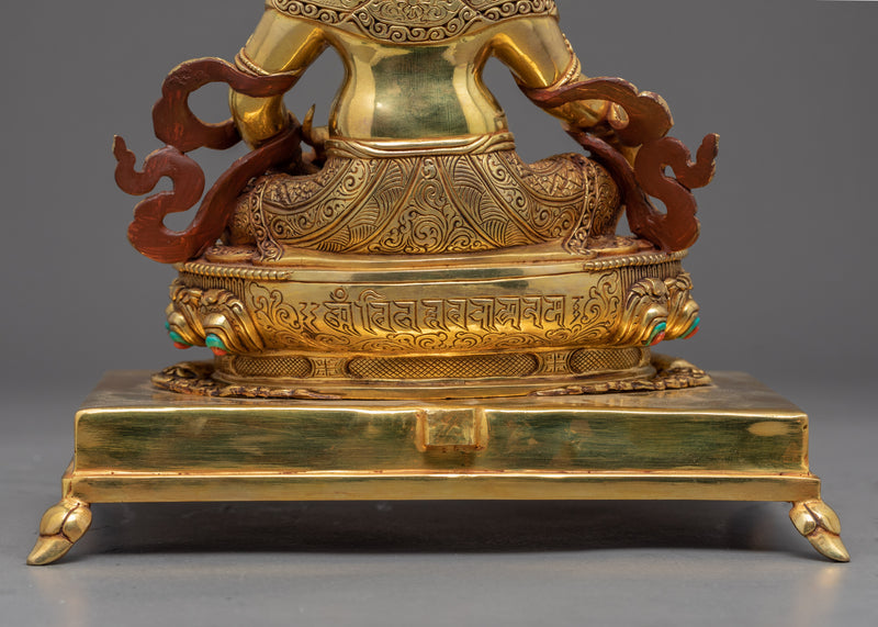 Handcrafted Yellow Dzambhala Statue | Himalayan Art