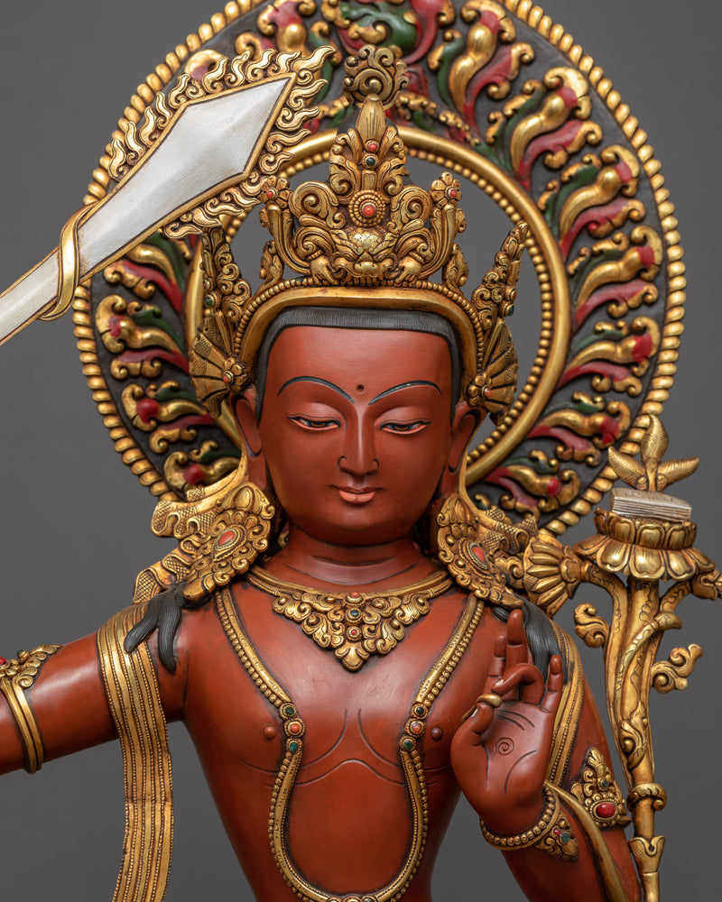 Manjushri Flaming Sword | Himalayan Art | Manjushree Statue