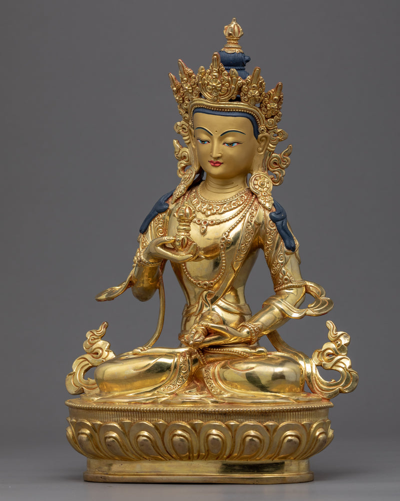 Statue Of Heruka Vajrasattva | Gold Plated Himalayan Art | Traditional Himalayan Art