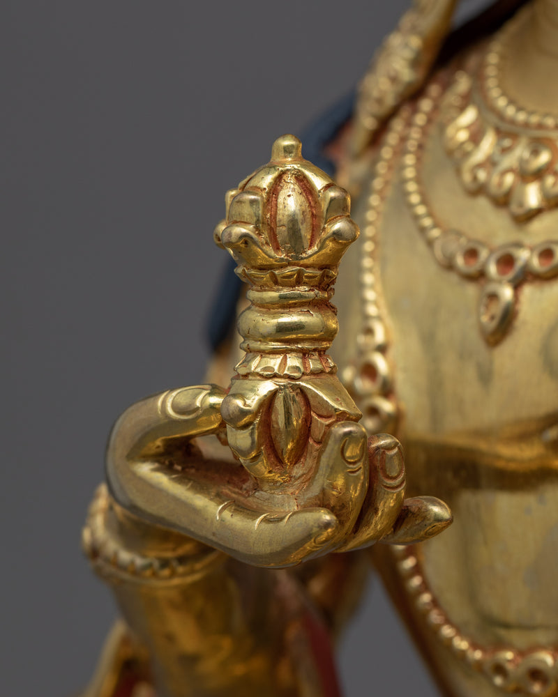 Statue Of Heruka Vajrasattva | Gold Plated Himalayan Art | Traditional Himalayan Art