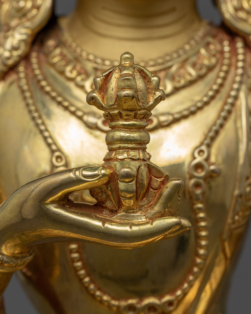 Statue Of Heruka Vajrasattva | Gold Plated Himalayan Art | Traditional Himalayan Art