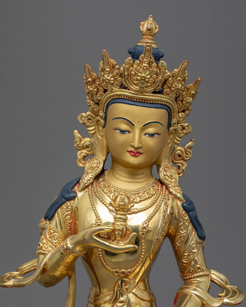 Statue Of Heruka Vajrasattva | Gold Plated Himalayan Art | Traditional Himalayan Art