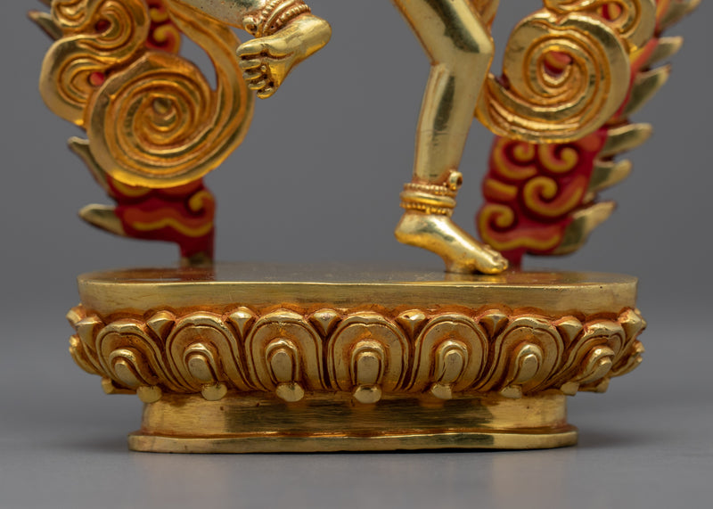 Machig Labdron Sculpture | 24K Gold Gilded Yogini Statue