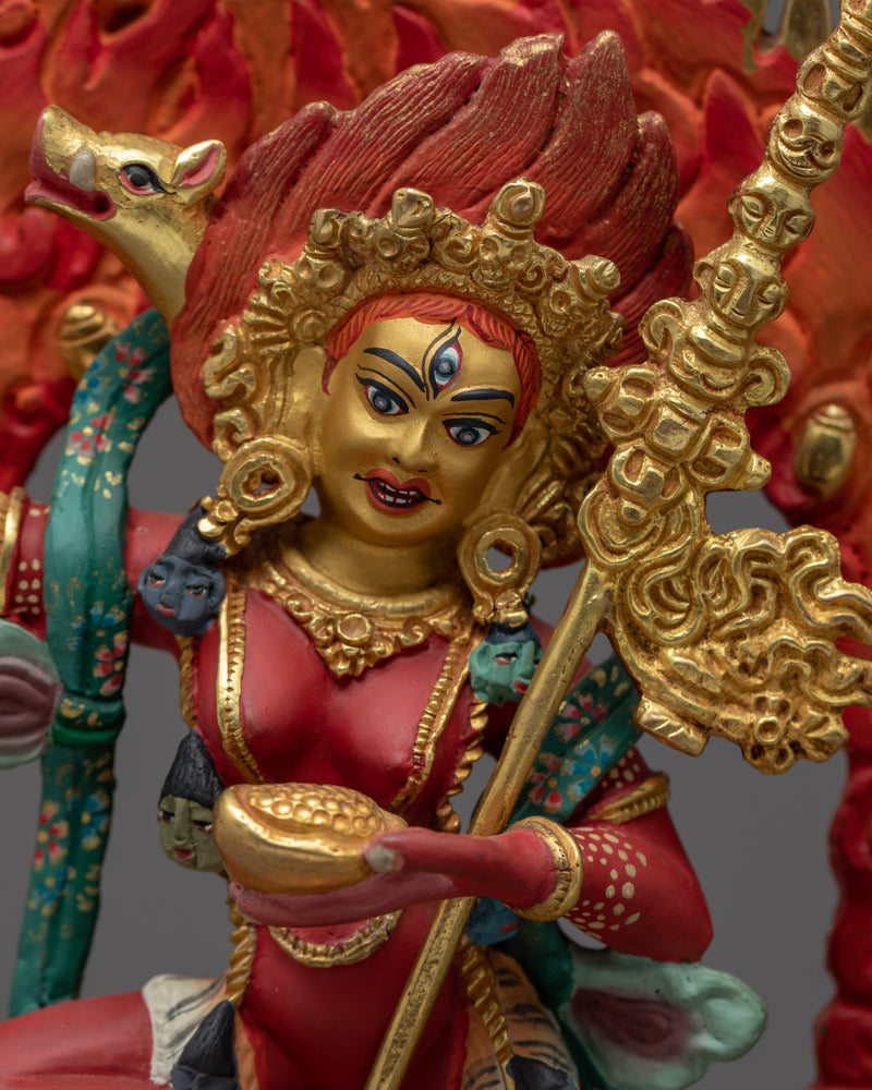 Dorje Phagmo Statue | Gold Gilded Tibetan Art