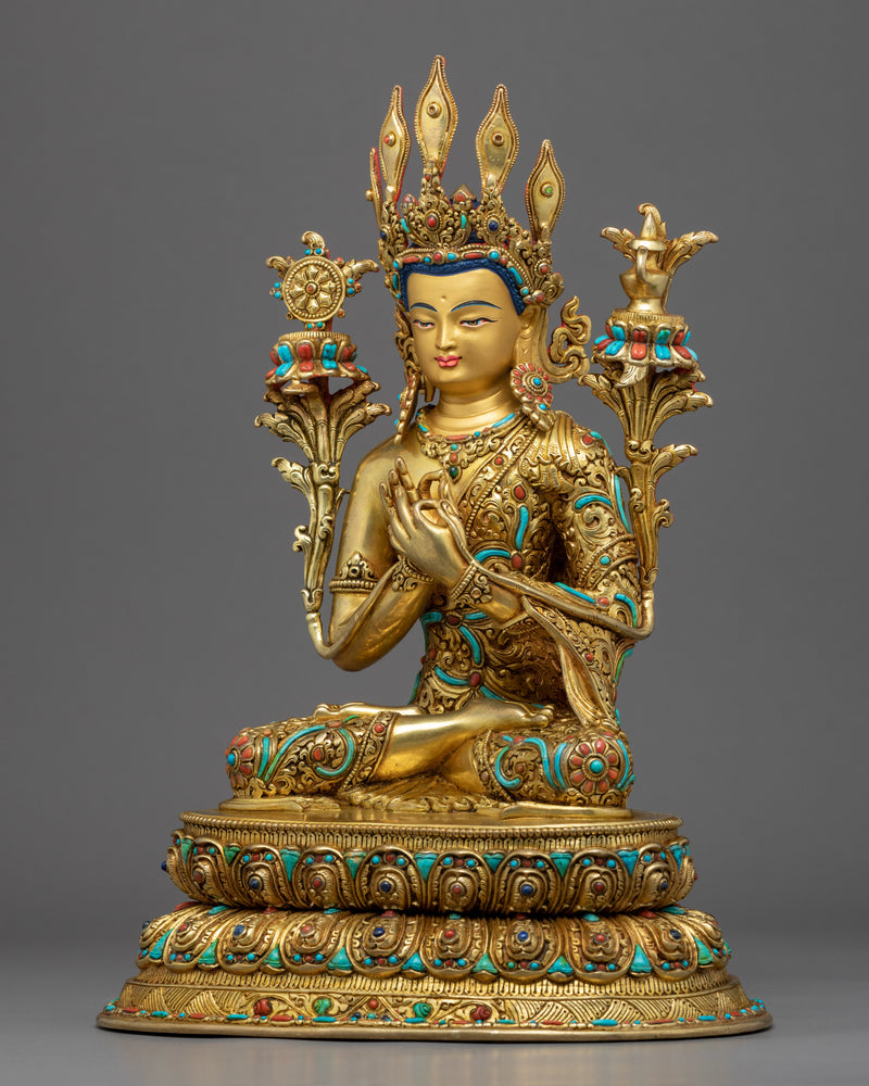 The Buddha Maitreya Statue | Traditionally Made in Nepal