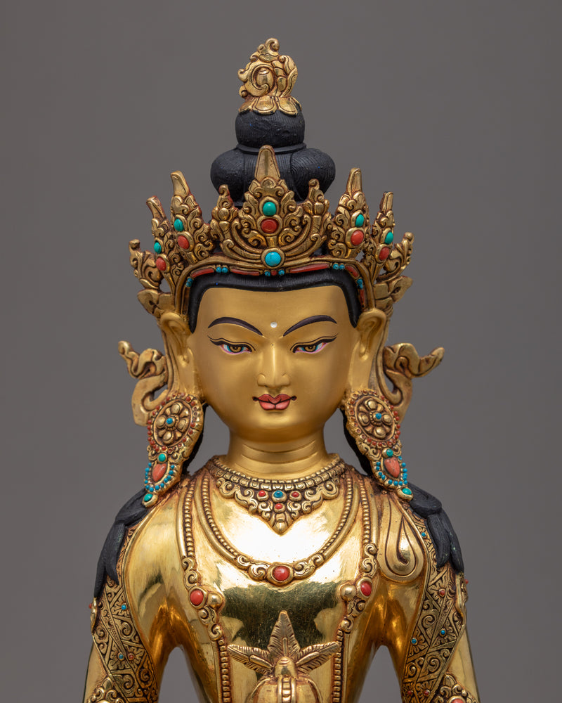 Amitayus Buddha Statue | Traditional Himalayan Art Nepal