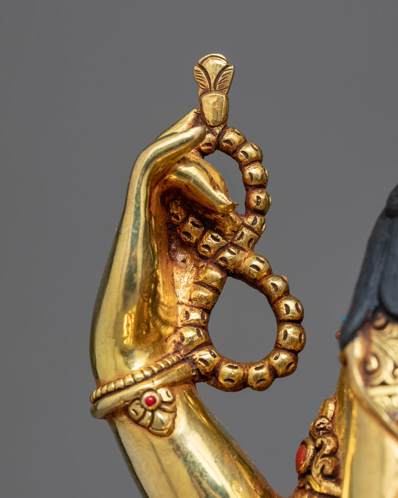 4 Arm Chenrezig Statue | Gold Gilded | Boddhisattva of Compassion