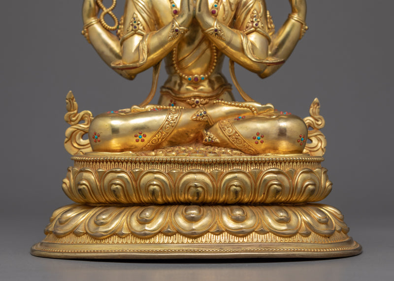 Chenrezig Tibetan Statue | Compassion Deity