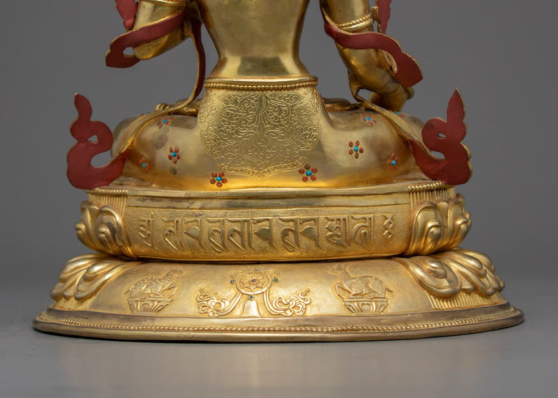 White Tara Buddha Statue | Traditional Himalayan Art