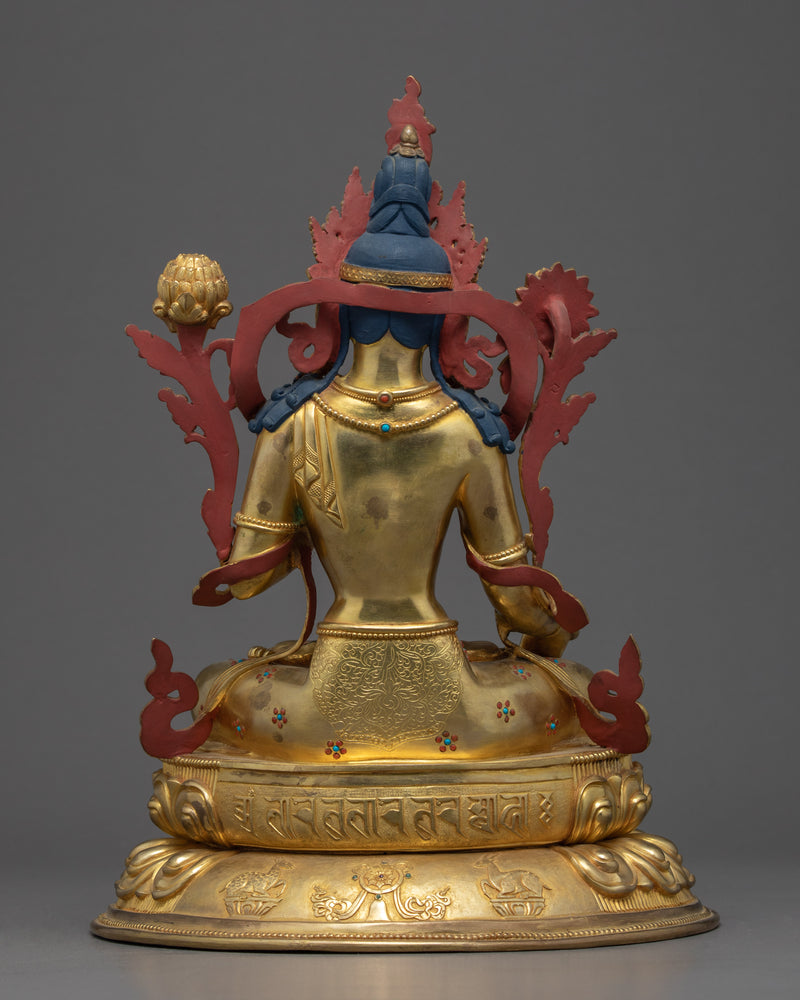 White Tara Buddha Statue | Traditional Himalayan Art