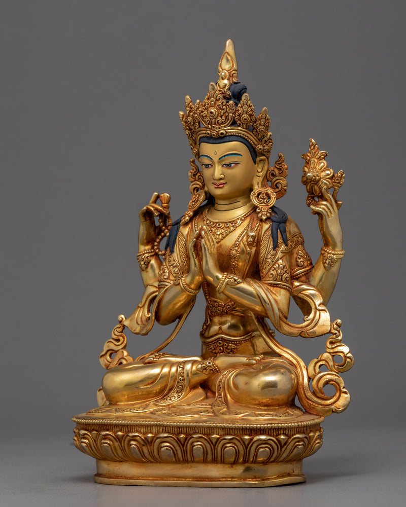 Chenrezig Buddha Statue | Traditional Himalayan Art