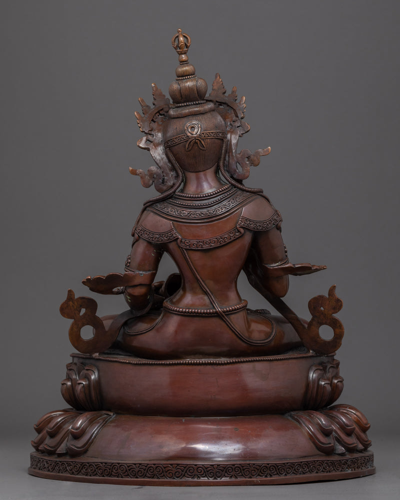 Tibetan Vajrasattva Statue | Hand Carved Himalayan Art