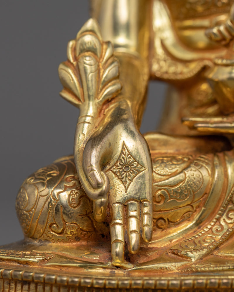 Medicine Buddha Tibetan | Traditional Healing Buddha Sculpture