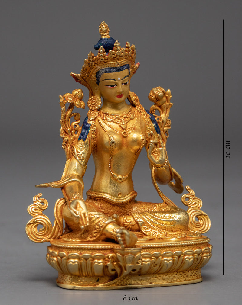 Beautiful Green Tara Statue | Traditional Tibetan Art