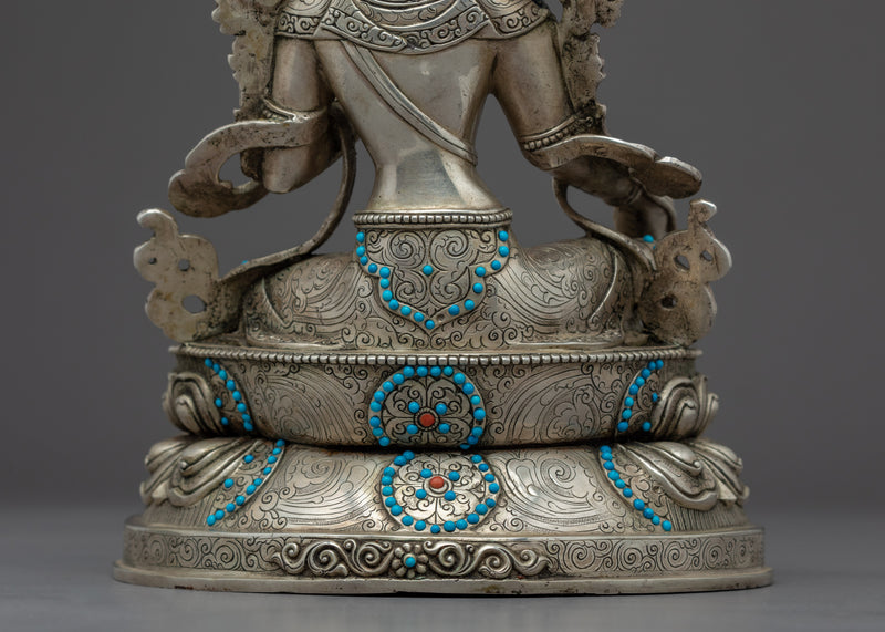 Buddha Art Green Tara Sculpture | Himalayan Mother Tara Art