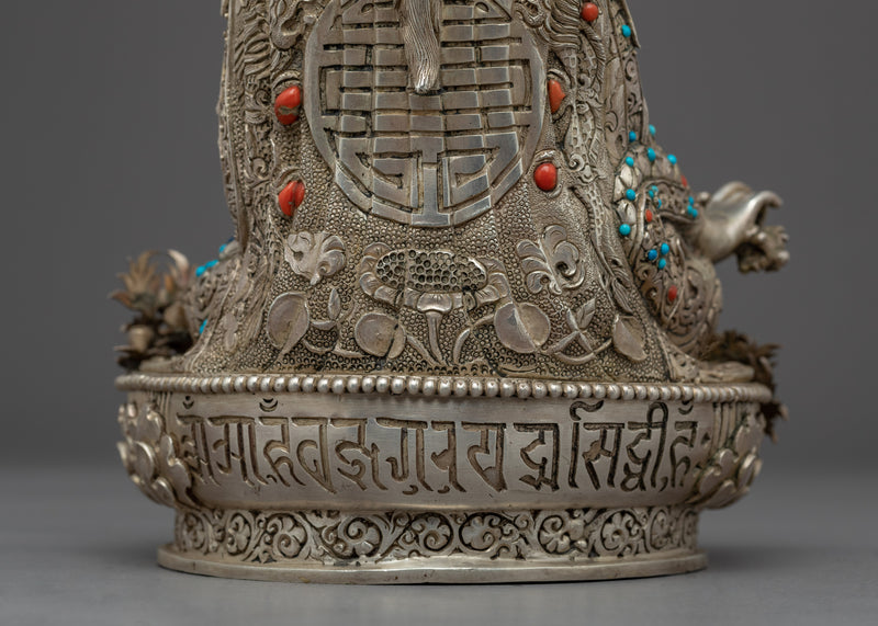 Semi Wrathful Guru Rinpoche Sculpture | Hand Crafted Himalayan Art