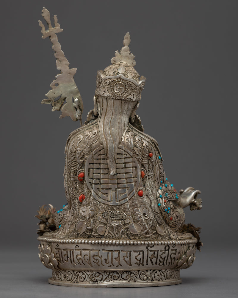 Semi Wrathful Guru Rinpoche Sculpture | Hand Crafted Himalayan Art