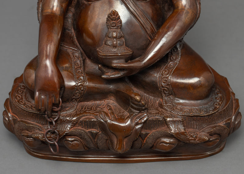 Thangtong Gyalpo Prayer Statue | Tibetan Art Glided with Gold