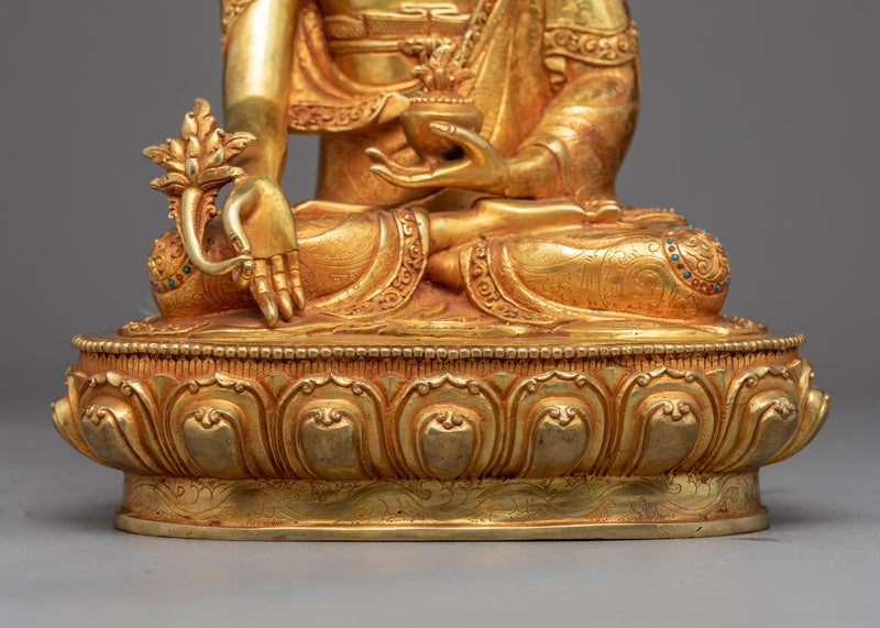 Healing Medicine Buddha Statue | Traditional Buddhist Art